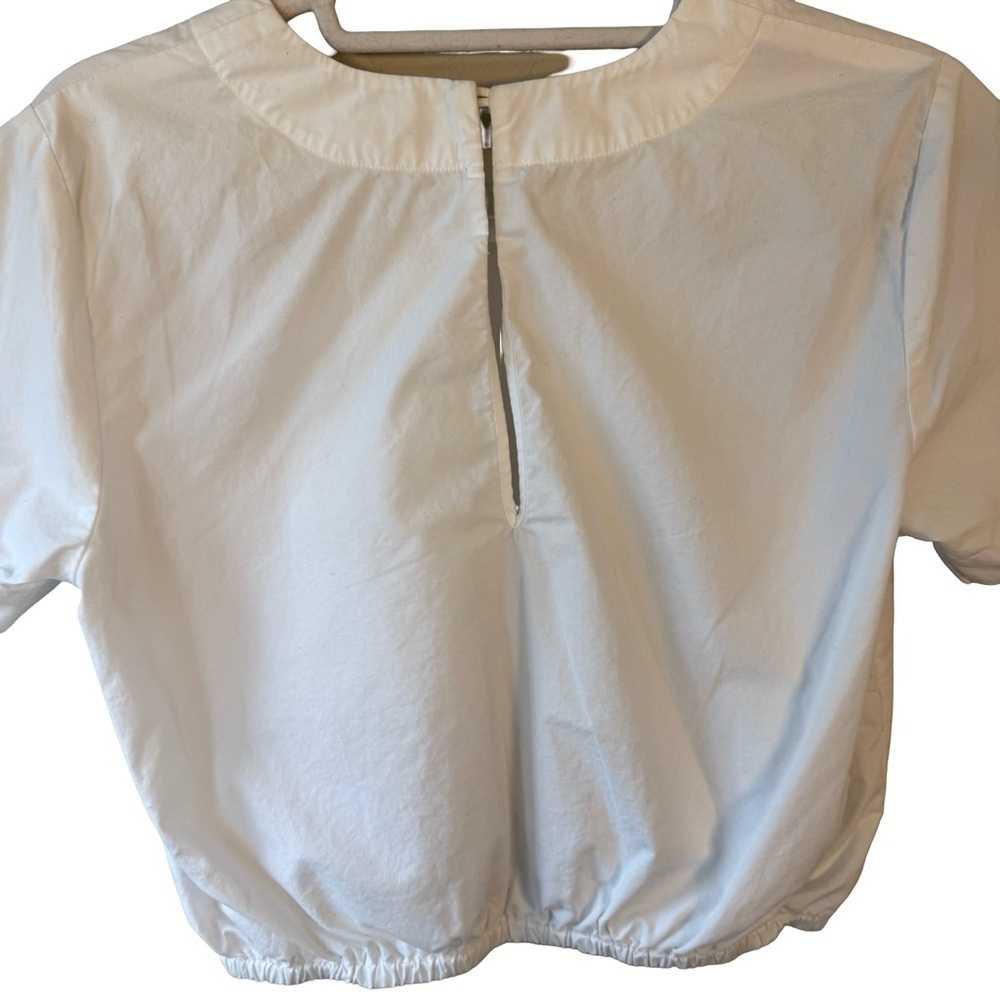 Wilfred Classic White Crop Cotton Top Size S Minimalist Capsule Everyday - Picture 11 of 11